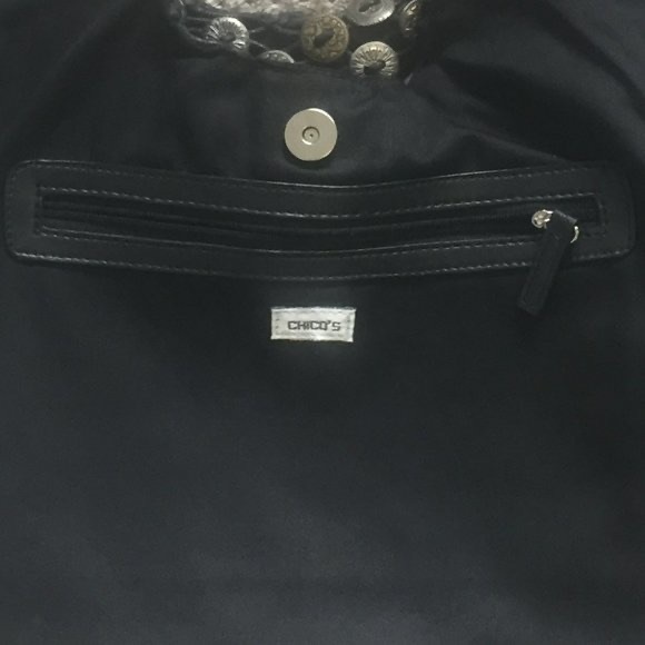 Chico's Nickel Ornament Shoulder Bag - Picture 6 of 8